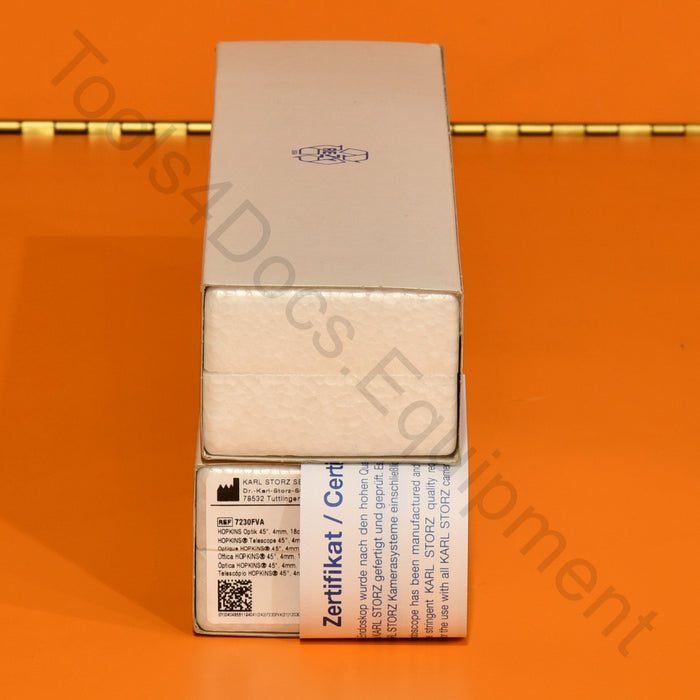  New Storz 7230FVA Telescope 45-degree, 4mm, 18cm