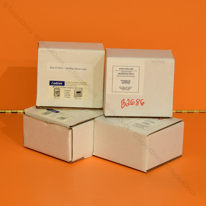 Lot of 4x Brand New PE300BF, 300 Watt Xenon Lamps