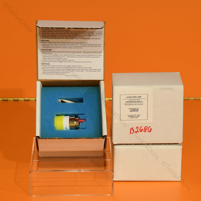 Lot of 4x Brand New PE300BF, 300 Watt Xenon Lamps