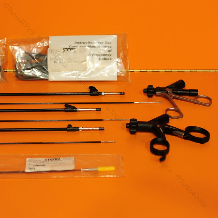 Lot of Karl Storz RoBi Laparoscopic Bipolar Forceps and Inserts