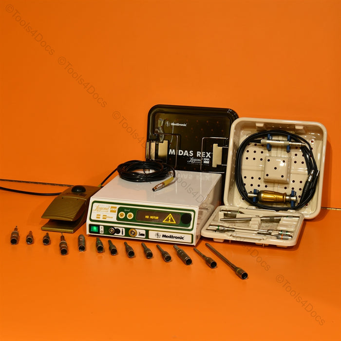 Medtronic EC200 Console with EF100 f/s, EM200 Drill, & 20x Attachments in a Case