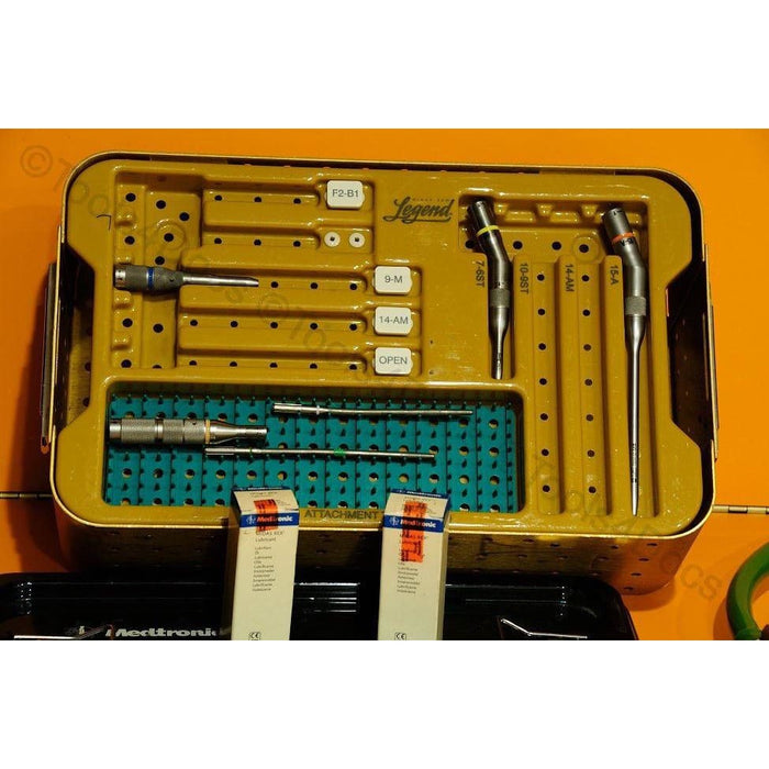 Medtronic Midas Rex Legend Pneumatic Drill Set V01 w/foot-switch, accessories