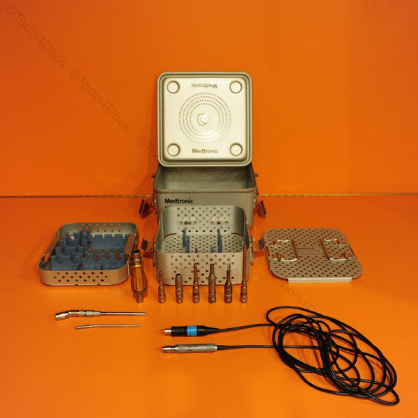 Medtronic Midas Rex MR8 set in the case with multiple attachments ( EM800 )