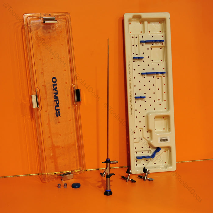 Olympus A2948A Semi-Rigid Ureteroscope w/ Single & Dual Bridge Autoclave in Case