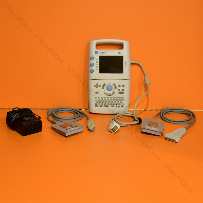 Sonosite 180 Plus Console ultrasound with 3x probes/transducers