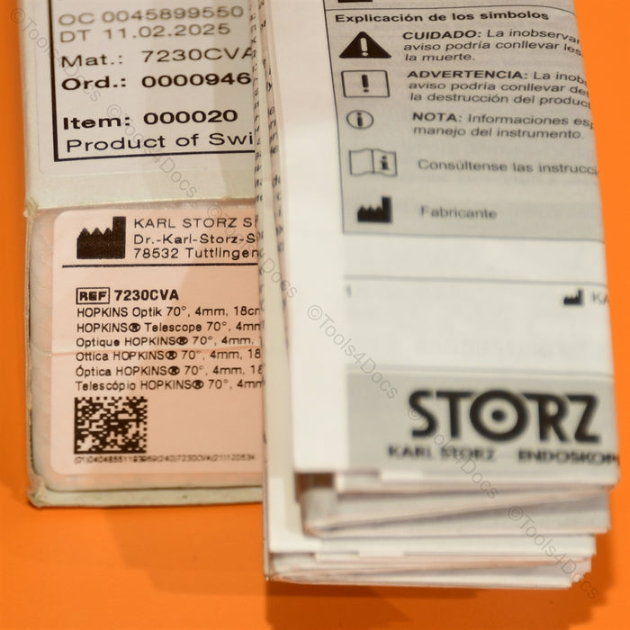 New Karl Storz 7230CVA HOPKINS Telescope 70°, 4 mm × 18 cm