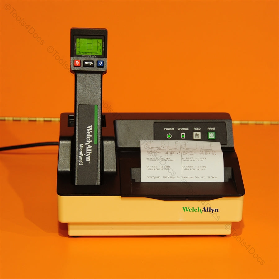 Welch Allyn Microtymp 2 with 71170 Battery Charger / Printer — Tools4docs