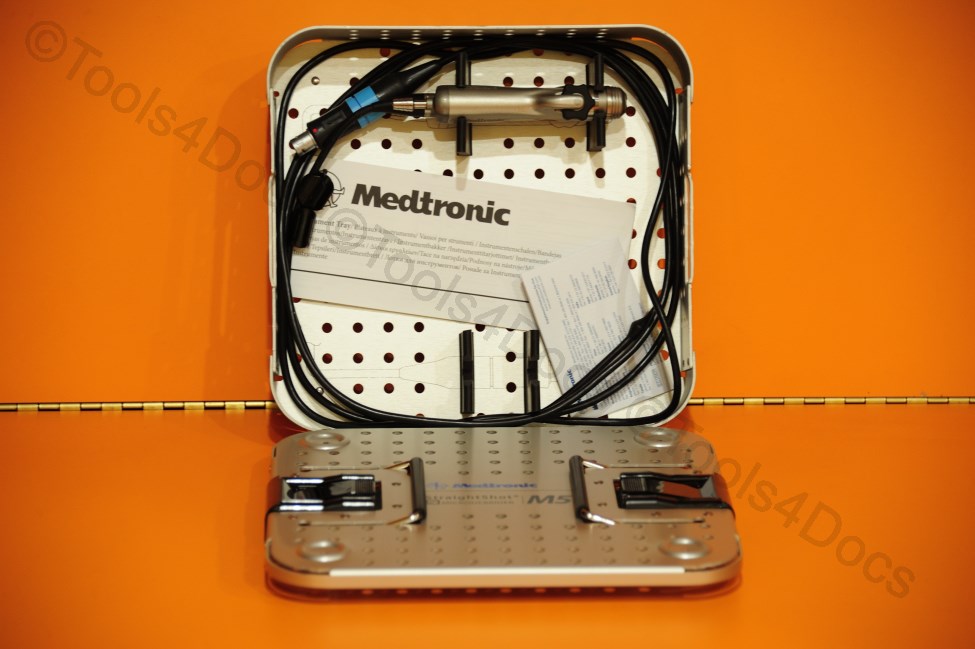 Medtronic M5 18-99200 Straightshot Microdebrider in a Sterilization Case/Tray