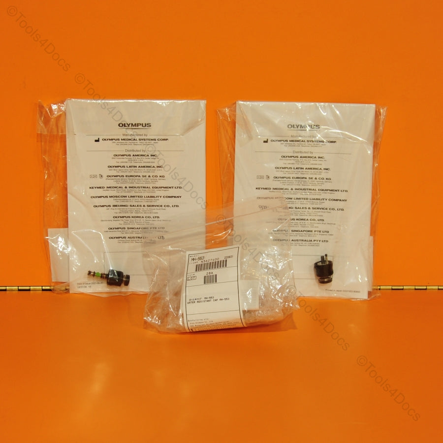 Set of Olympus MH-553 Soaking Cap with MAJ-1444 and MAJ-1443