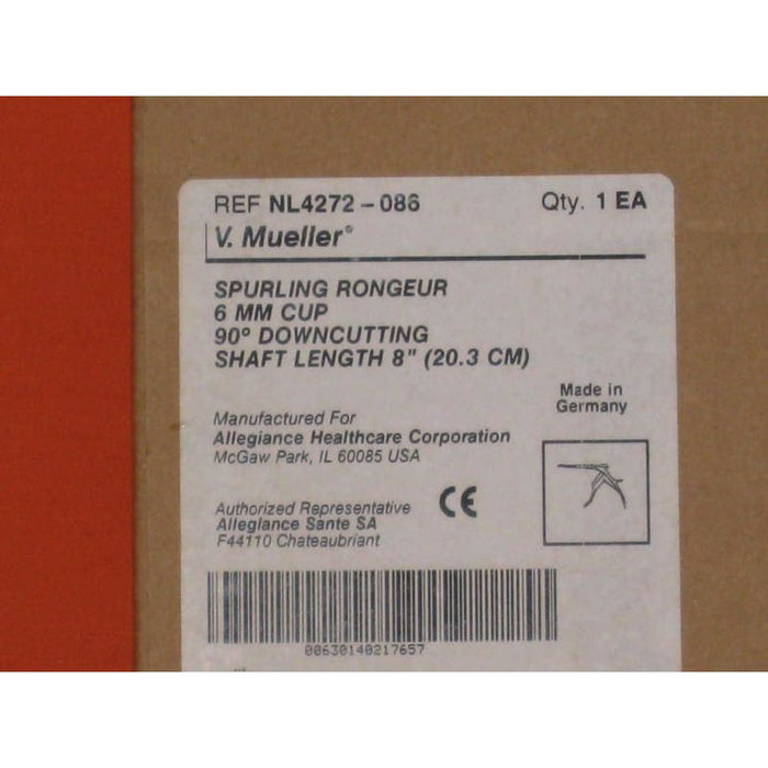 👀 V.Mueller Rongeur Model # NL4272-086 Brand NEW